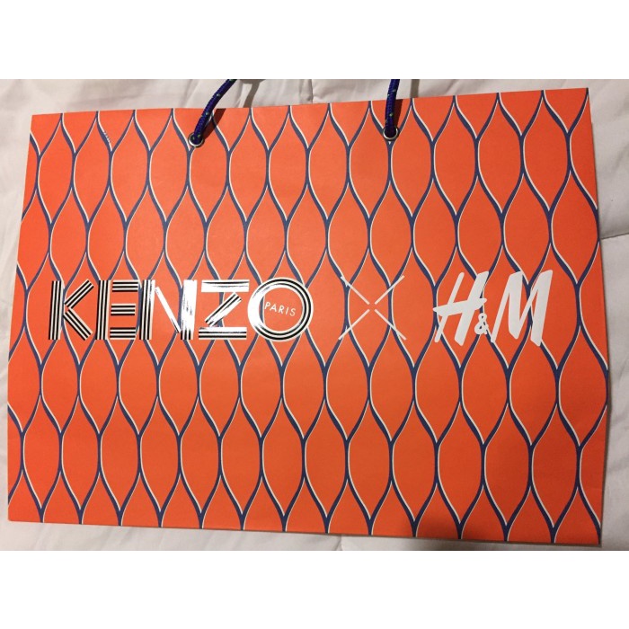 

(TERLARIS) Limited edition Paperbag Kenzo X H&M (orange)