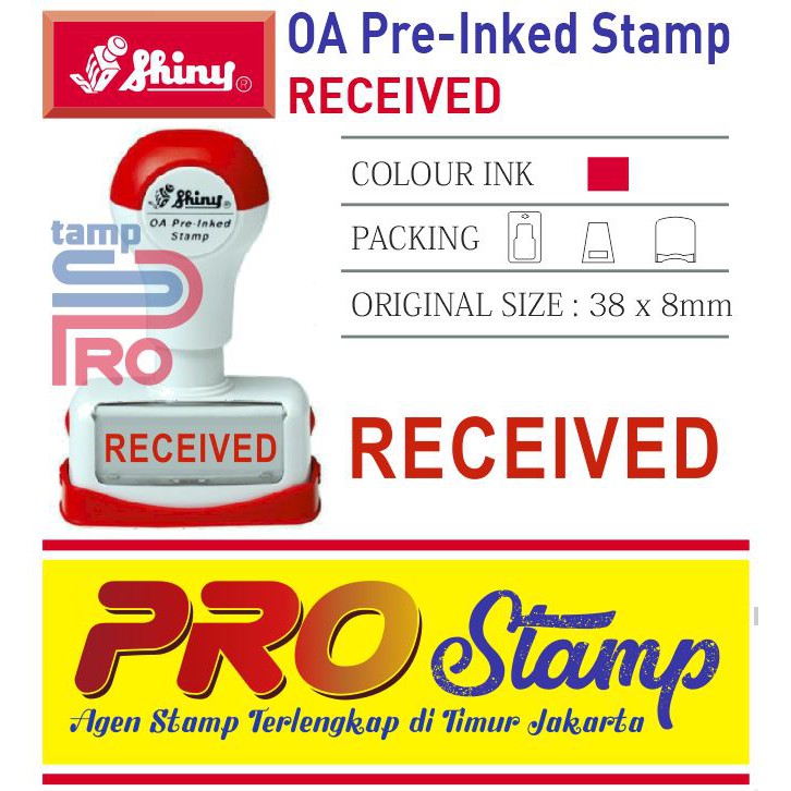 

Stempel OA Pre-Inked / RECEIVED