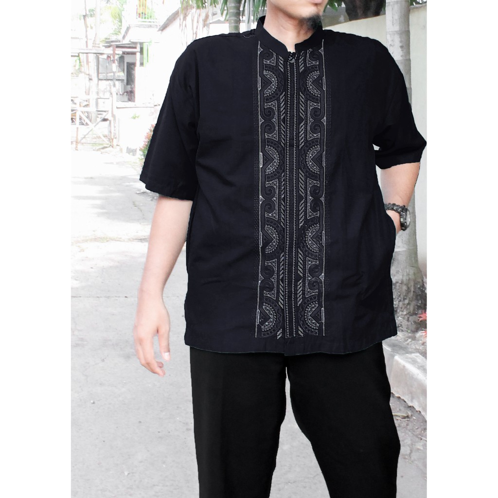 Baju Koko [JUMBO] Pria Dewasa Muslim Lengan Pendek Grosir bahan katun