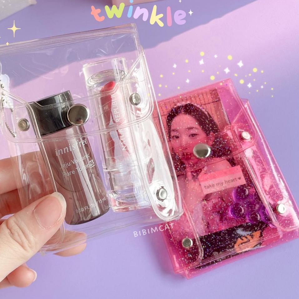 [PRODUK VW6RH] Twinkle PVC Jelly Mini Make Up Pouch / Dompet Kartu Mini CS8