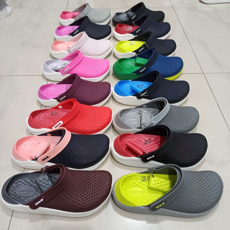 Crocs / Sandal Crocs / Crocs Literide / Literide / Sandal Pria / Lite Ride / Sepatu Sandal Perawat