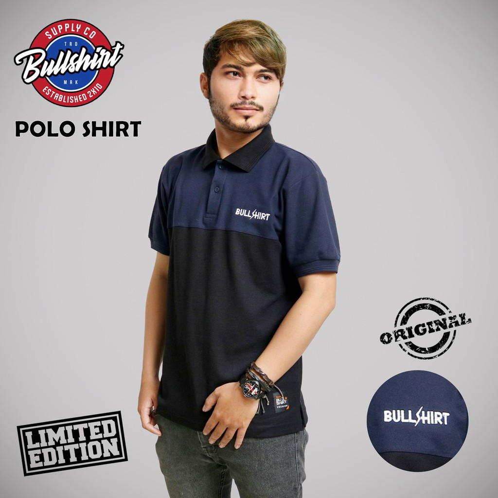 (PREMIUM) KAOS POLO JUMBO PRIA / KAOS DISTRO PREMIUM ORIGINAL BULLSHIRT