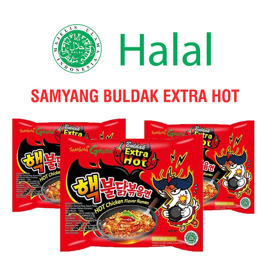 

SAMYANG NUCLEAR BULDAK EXTRA HOT HALAL MUI