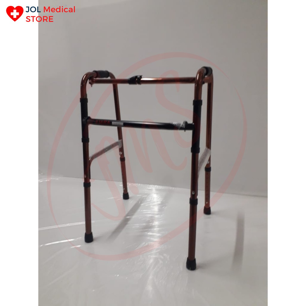 Walker Standard ( Tanpa Roda) NEW / Alat Bantu jalan Fisioterapi Tongkat BAHAN lebih BAGUS KUAT