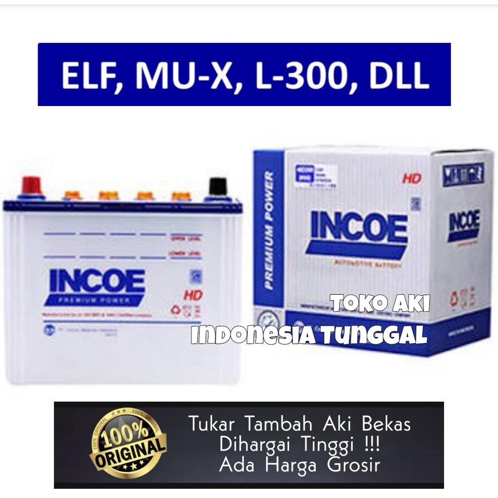 Jual AKI MOBIL INCOE N70Z ISUZU ELF MU-X L300 NISSAN EXCAVATOR