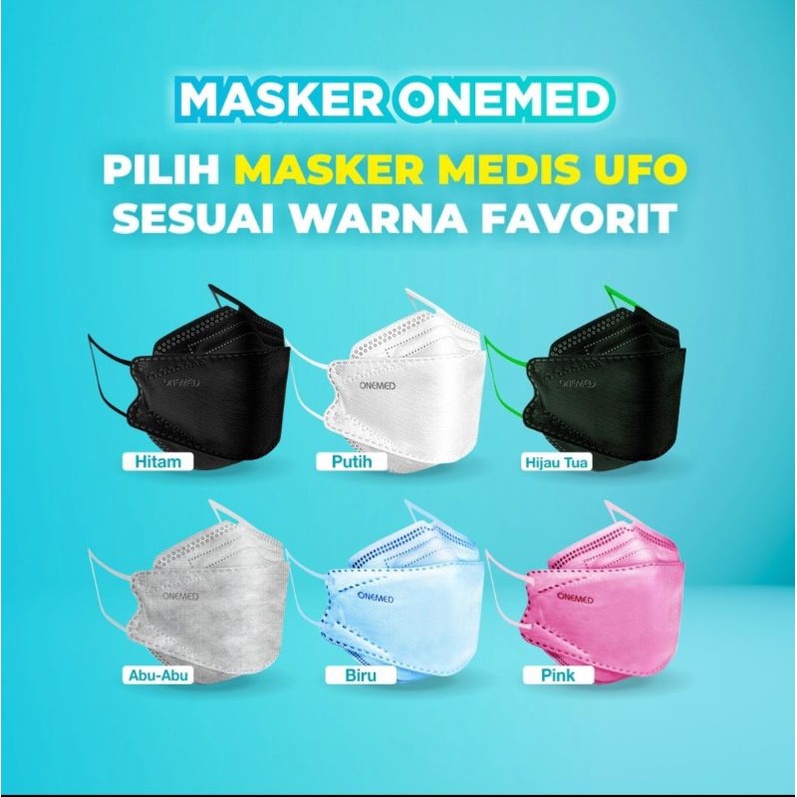 Masker KF94 Korea Onemed Masker Medis UFO 3D Onemed 4ply model pokana