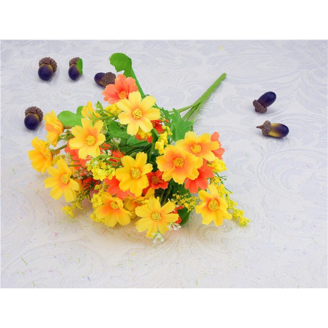 COD BUNGA DAISY BUNGA TANGKAI PLASTIK BUNGA ARTIFISIAL BUNGA PAJANGAN IMITASI  BUNGA HIASAN BT9001-3