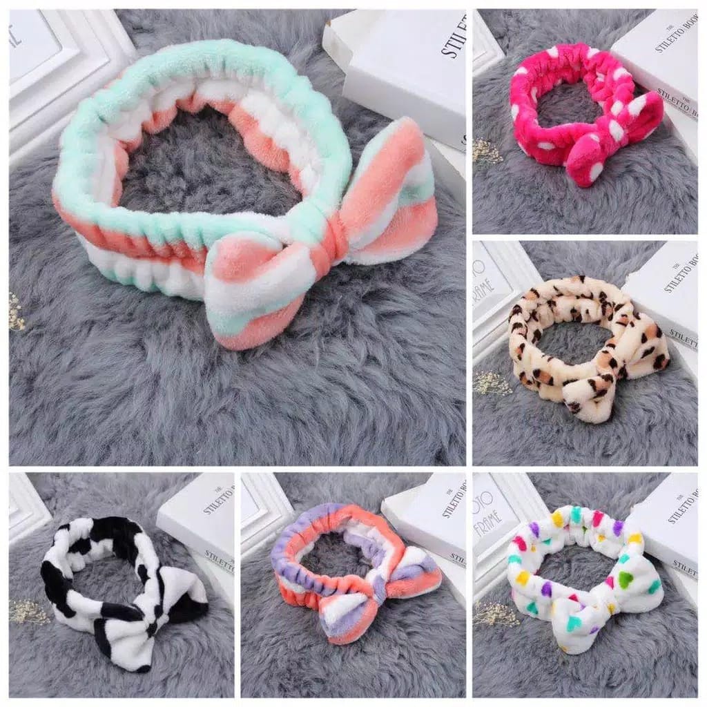 Bando Rambut Fashion Motif Pita Cantik Warna Warni Import Murah BANDO3