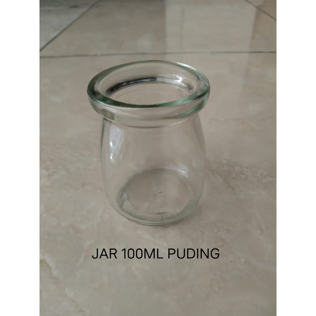 100ml TOPLES PUDDING TUTUP PLASTIK  / JAR KACA 100 ml / BOTOL KACA / jar puding / jar panacota / jar
