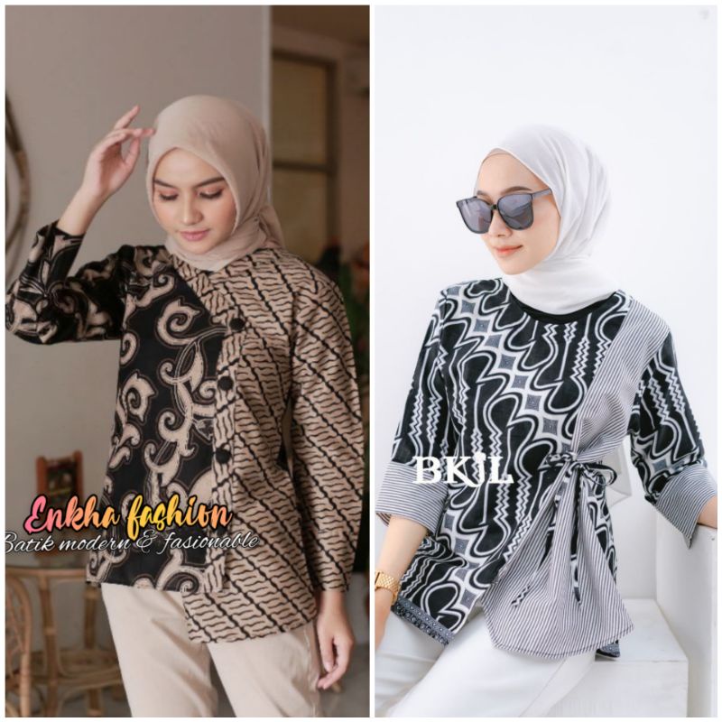 Batik wanita | Blouse Batik Wanita Modern | Atasan Blouse Batik Wanita