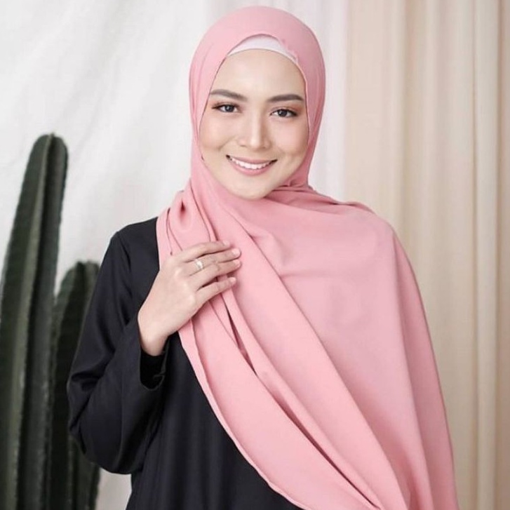 Pashmina Sabyan - Pasmina Polos Diamond Crepe-1