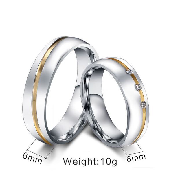 [BEST SELLER] Cincin Couple Titanium / Cincin Couple Murah / Cincin Couple Anti Karat C029 BISA COD