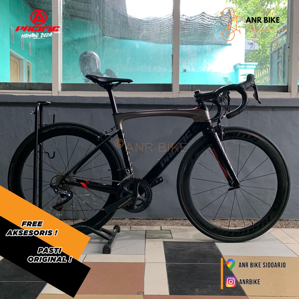 Road Bike Pacific Primum 9.0 Sepeda Balap Carbon Second Like New
