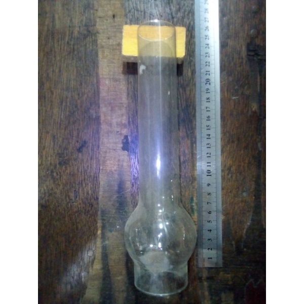 kaca semprong tanggung untuk lampu minyak tanah dinding gantung tembok