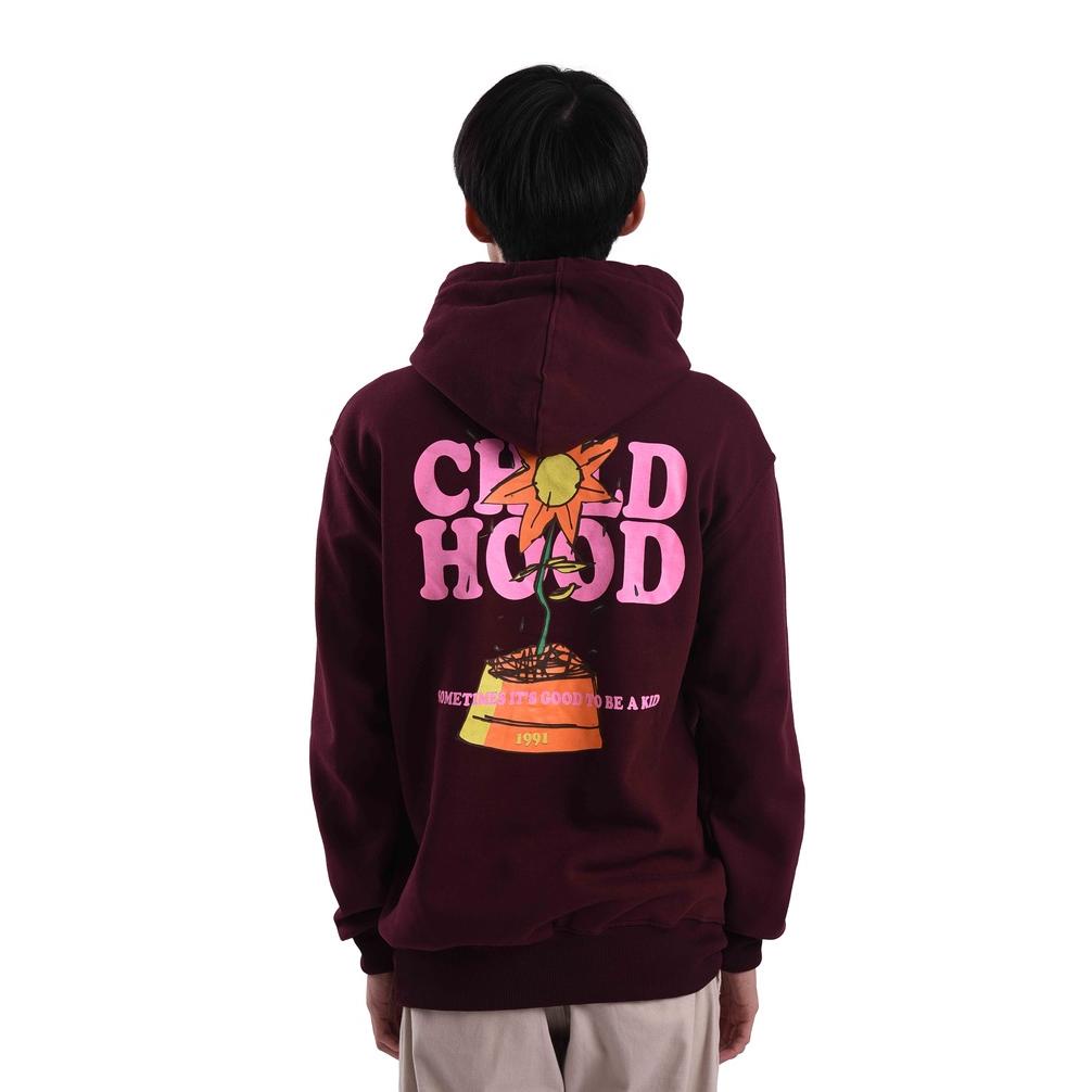 ORI Roughneck H099 Maroon Childhood Hoodie