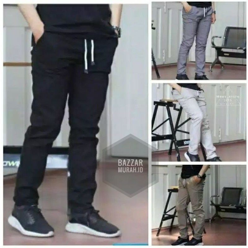 CELANA CHINO | CINO | CHINOS COWOK PANJANG | CHINO KARET | PINGGANG RIP | CHINOS KOLOR