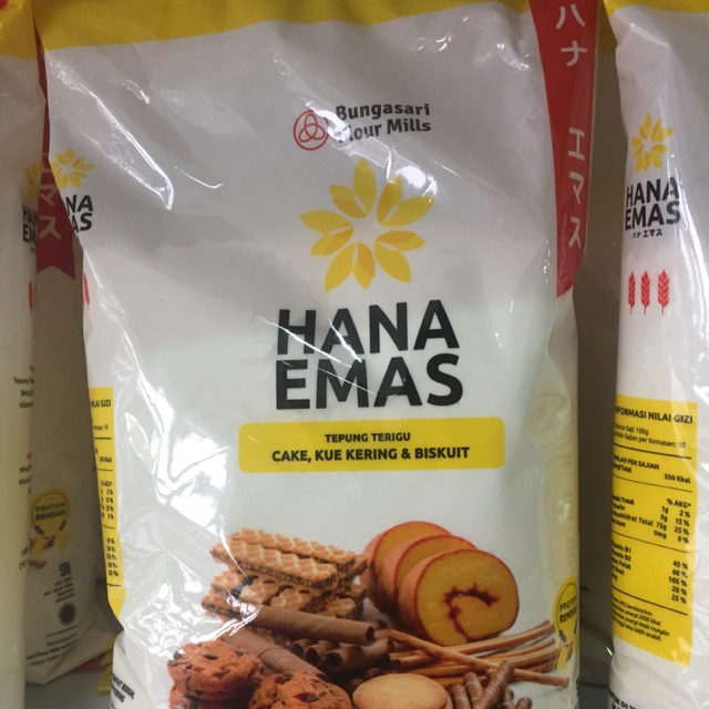 

Tepung terigu Hana Emas 1kg