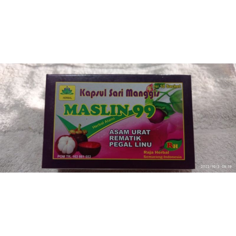 TERLARIS KAPSUL SARI MANGGIS MASLIN 99