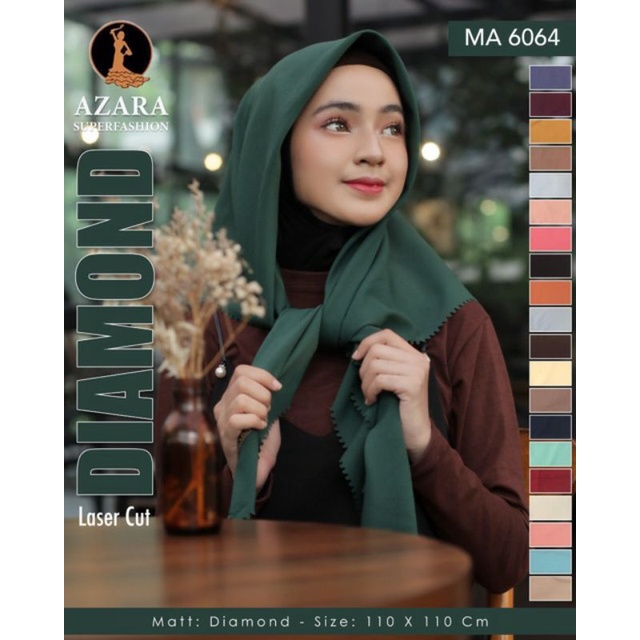 Jilbab segi empat diamond LC by azara
