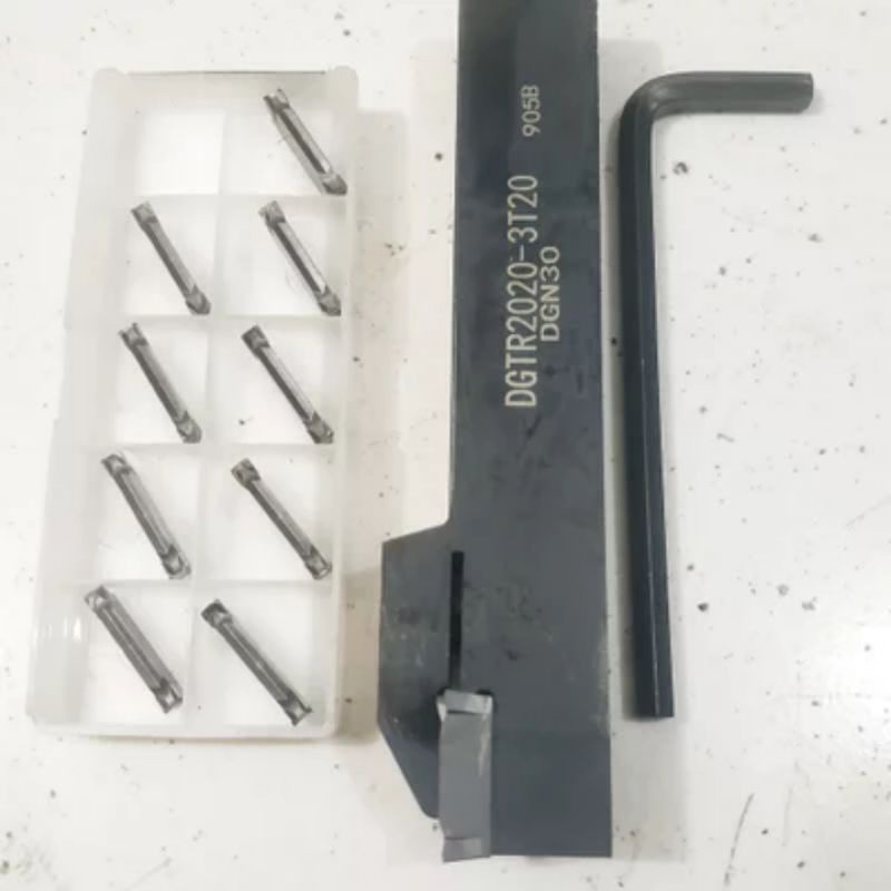 holder insert potong DGTR 2020-3mm iscar set insert DGN3
