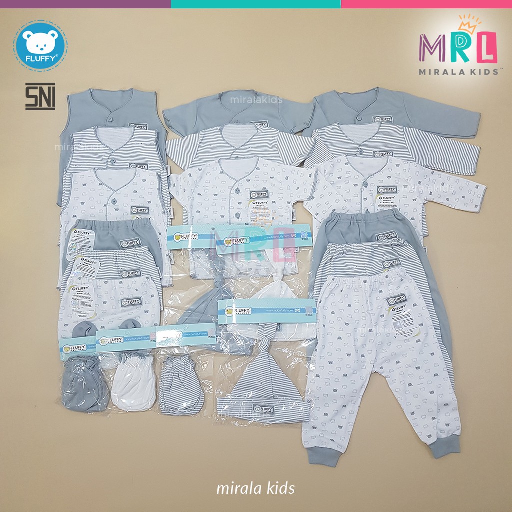 Fluffy Paket Newborn SNI - Abu Series