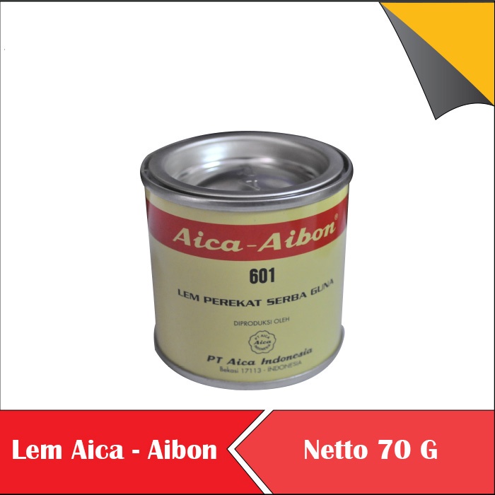 

LEM AICA AIBON KECIL 601 70 GR LEM KUNING PEREKAT SERBAGUNA 70 G
