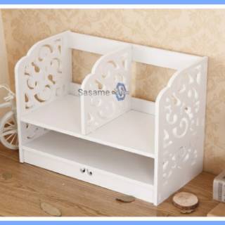 Rak Buku Shabby Chic Desktop Storage Rack Vintage Rak Meja Rak Buku Shabby Chic Desktop Storage Rack Vintage Rak Meja