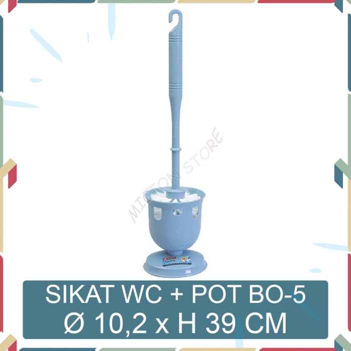 MICTON Lion Star Sikat WC Pot Livina Toilet Brush No. 105 BO-5 Biru