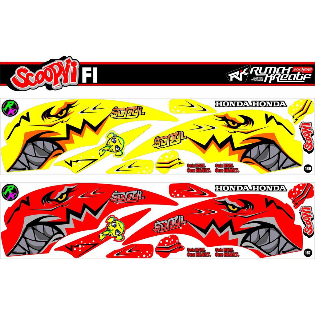 striping modifikasi honda scoopy Shark