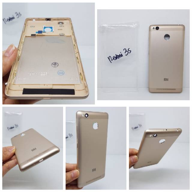 Back Cover Redmi 3S 5.0&quot; Backdoor Xiaomi Redmi 3 Pro Back Case Housing Cover Tutup Belakang Hp