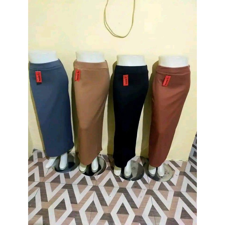 ROK SPAN SCUBA / ROK SCUBA PANJANG PREMIUM / MUSLIM SKIRT / ROK WANITA MUSLIM / ROK KERJA