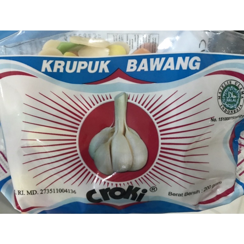 Krupuk Bawang Warna “Croki”