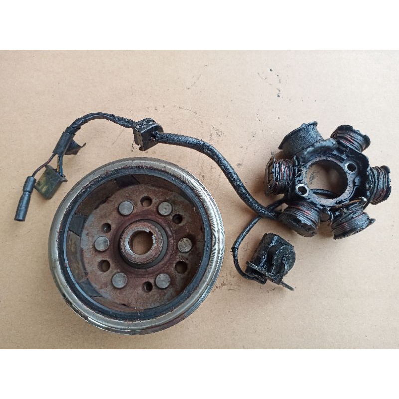 MAGHNIT DOBEL STATER SET SPUL HONDA ASTREA GRAND SUPRA X LEGENDA ORIGINAL LEPASAN MOTOR