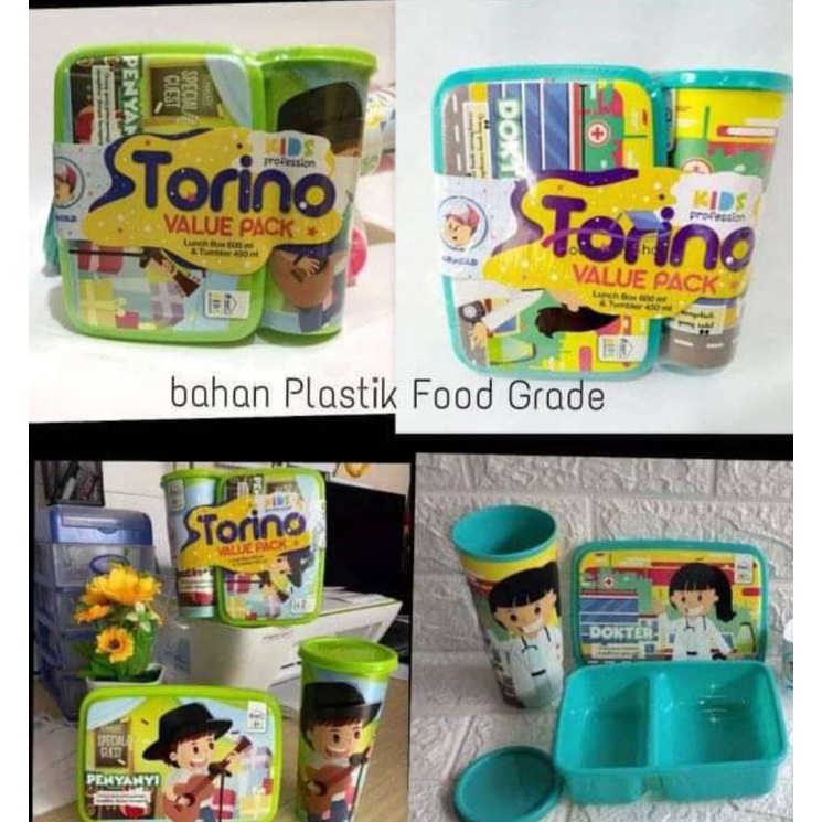 KOTAK MAKAN SET TORINO/KOTAK SET MAKAN ANAK/KOTAK MAKAN TORINO