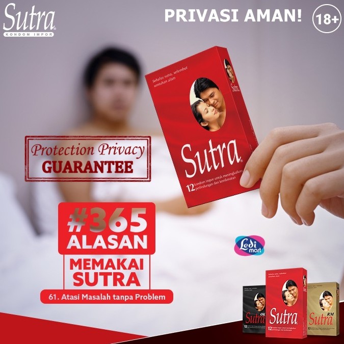 ORIGINAL Kondom Sutra Merah / Sutra OK Hitam / Sutra Gerigi / Sutra Lubricant / LEDI MART