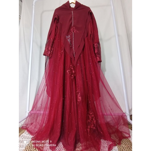 GAMIS SYARI ORI BY ELZISHA PREMIUM-Marun