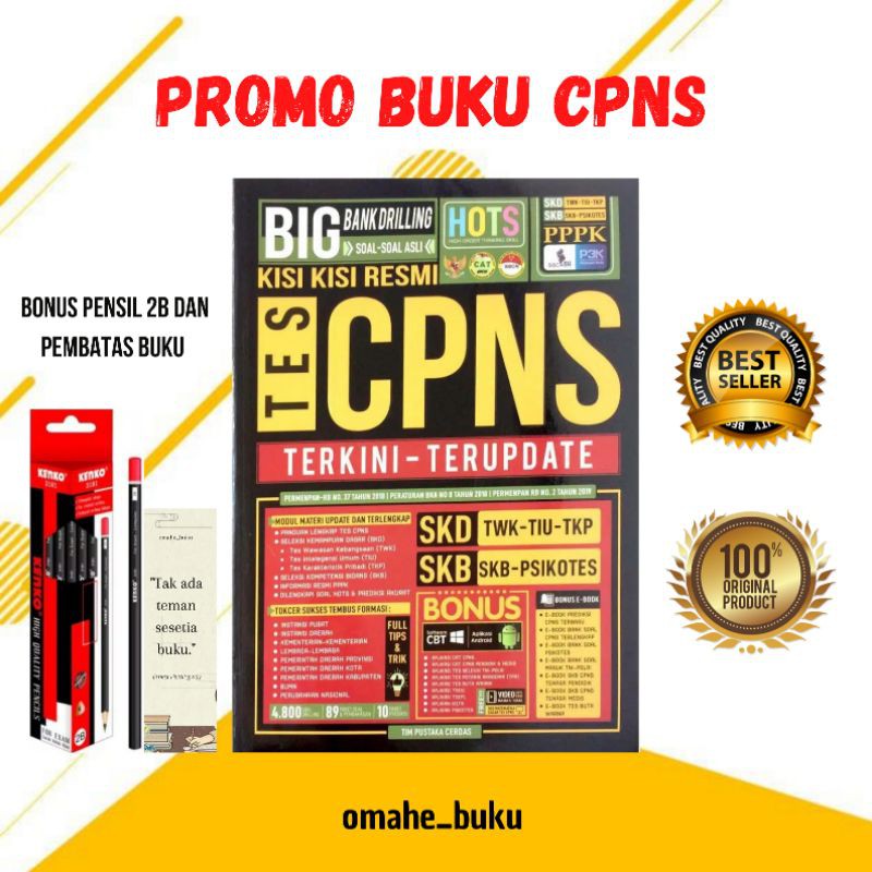 BUKU CPNS | BIG BANK DRILLING  KISI-KISI RESMI TES CPNS TERKINI DAN TERUPDATE