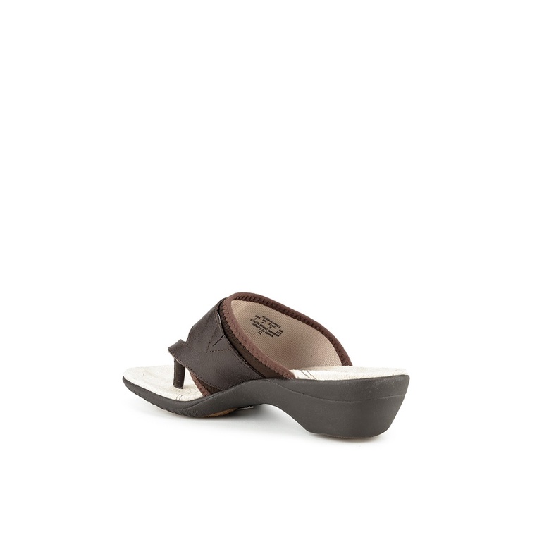 SANDAL WEDGES KULIT HUSH PUPPIES WANITA ORIGINAL TERBARU COKLAT HW51