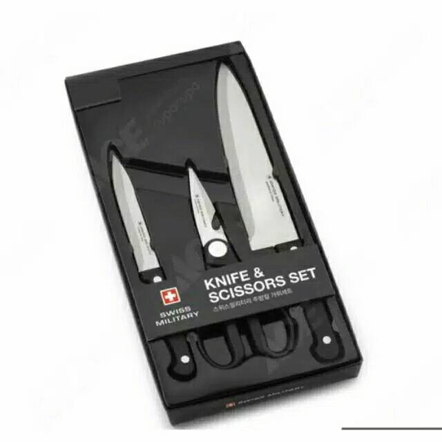 

Knife dan scissors set - pisau set import original