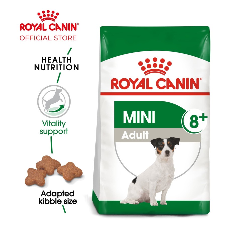 Royal Canin Mini Adult 8+ Makanan Anjing Senior Dry 2kg 2 kg Dog Food