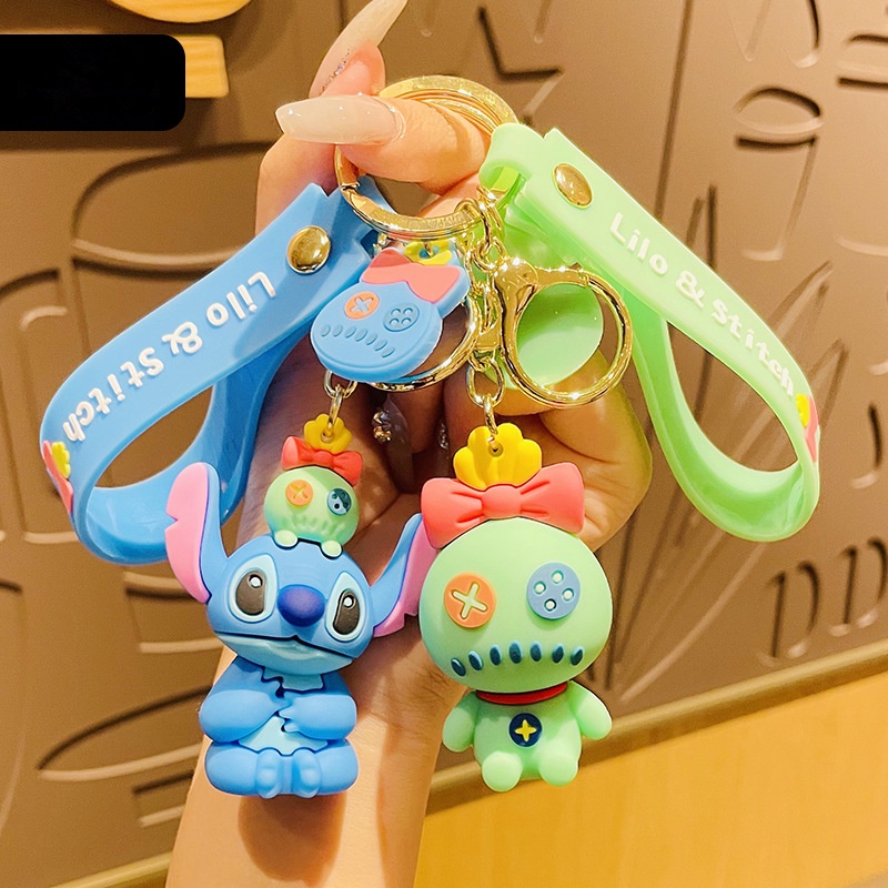 Lilo &amp; Toys Gantungan Kunci Model Stitch Untuk Wanita