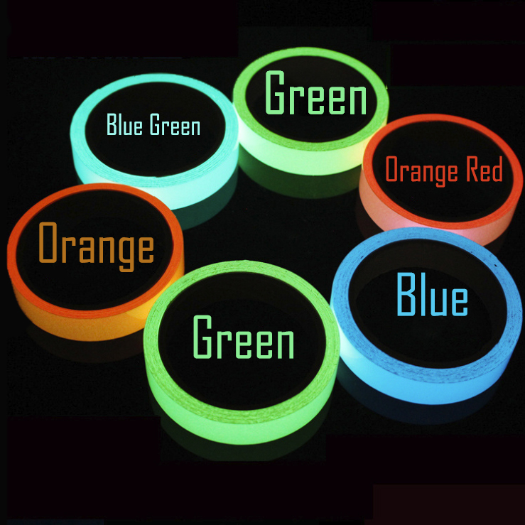 Hot Sale /1/1.5/4M Self Adhesive Luminous Glow Tape/Selotip Bercahaya Neon Reflektif/Stiker Garis Dinding Mencolok Bercahaya/Tape Peringatan Keamanan Keamanan Dropshipping