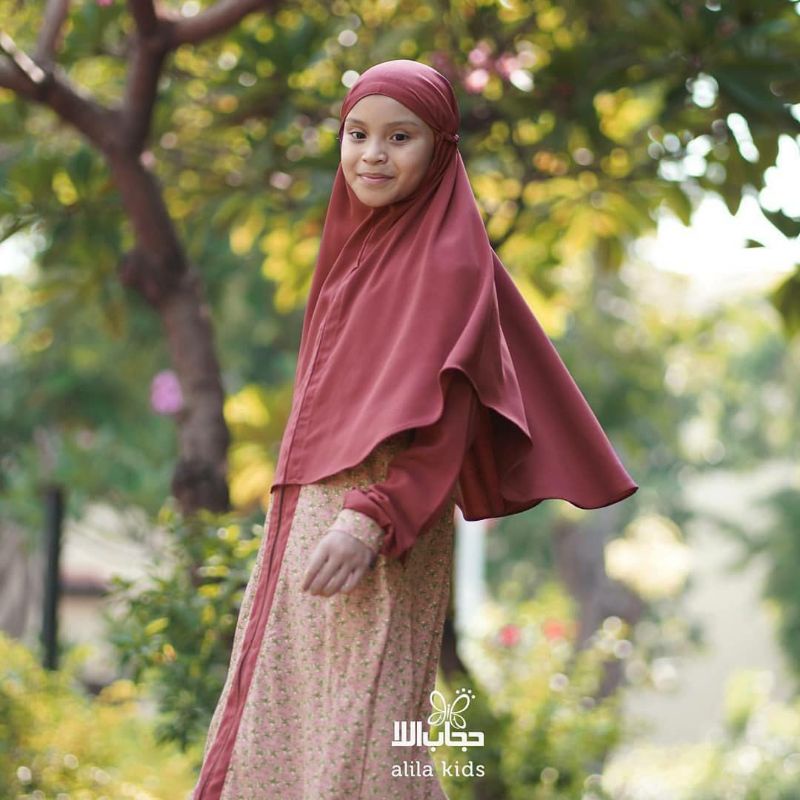 Gamis Zippy Magnolia Kids / Alila Kids / Hijab Alila