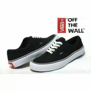 Sepatu casual Pria Vans Era Authentic Hitam Dan Marun Full