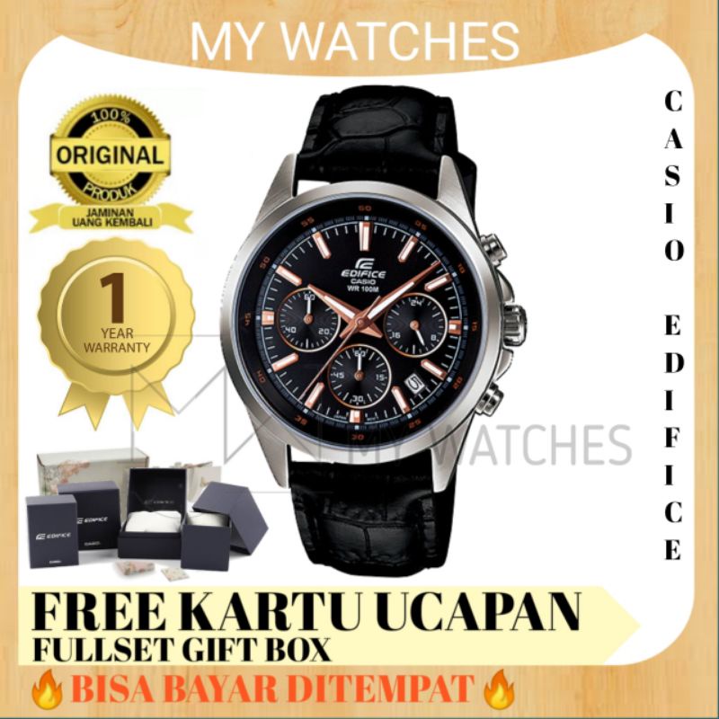 Jam Tangan Pria Casio Edifice EFR 527L 1AV Garansi Resmi Chronograph