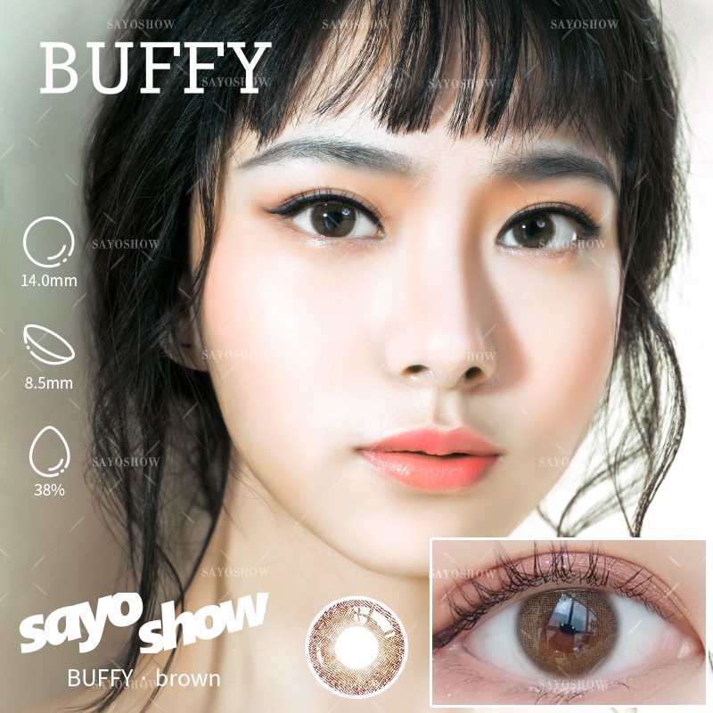 SAYOSHOW - Softlens BUFFY Normal, Minus 1.00 S/D 8.00 (14 mm)