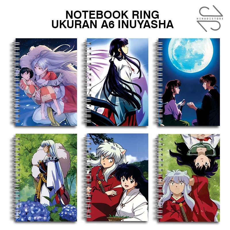 

(BELI 6 GRATIS 1)Buku Tulis Catatan buku notebook buku diary Notebook Ring Spiral A6 60 Lembar koleksi gambar inuyasha part3