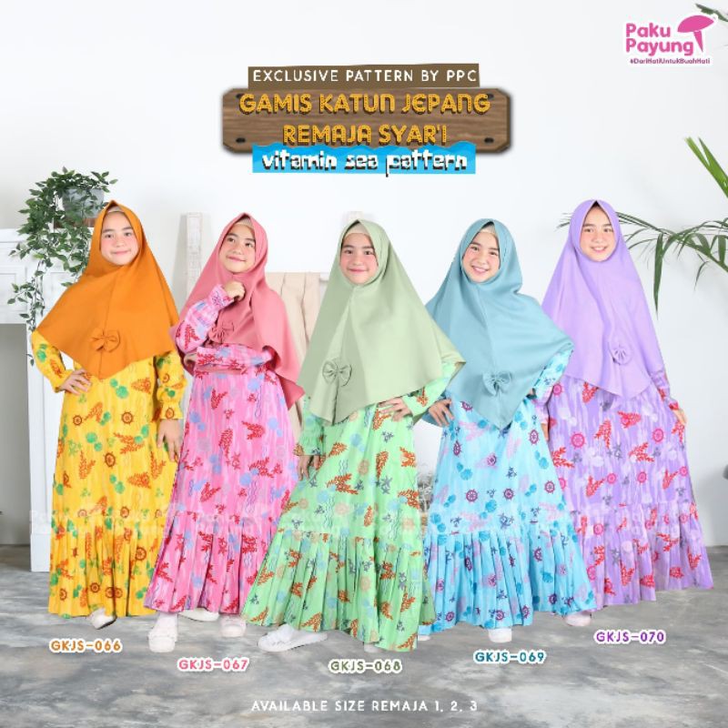 Gamis Katun Jepang Remaja ORI PAKU PAYUNG