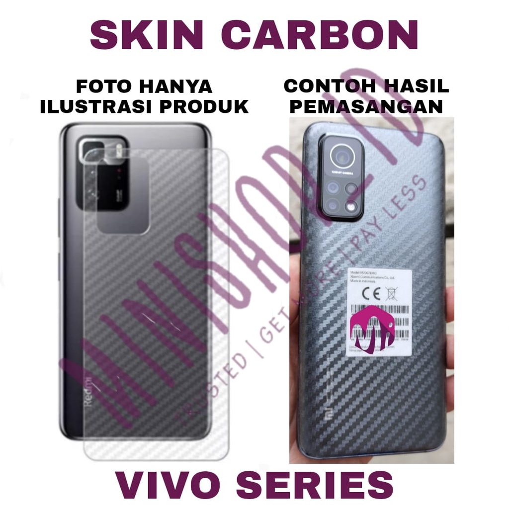 VIVO X60 PRO X60 X50 PRO X50 S1 PRO S1 Z1 PRO GARSKIN CARBON SKIN CARBON SERIES