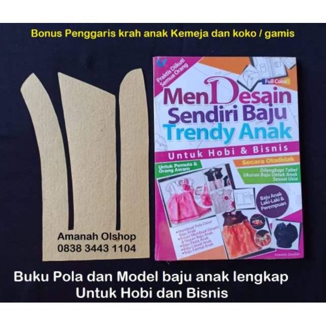 Buku Pola baju anak - mendesain trendy baju anak